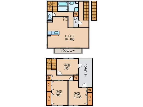 カーサ ｄａ ソルチの物件間取画像